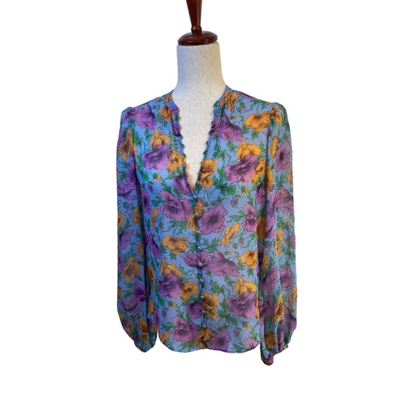 Veronica Beard Tops - Veronica Beard silk  syden floral top